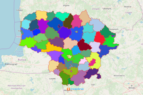 Use Mapline's Territory Mapping Software to Get The Most Out of Lithuania Map