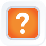 quick reference icon: orange question mark