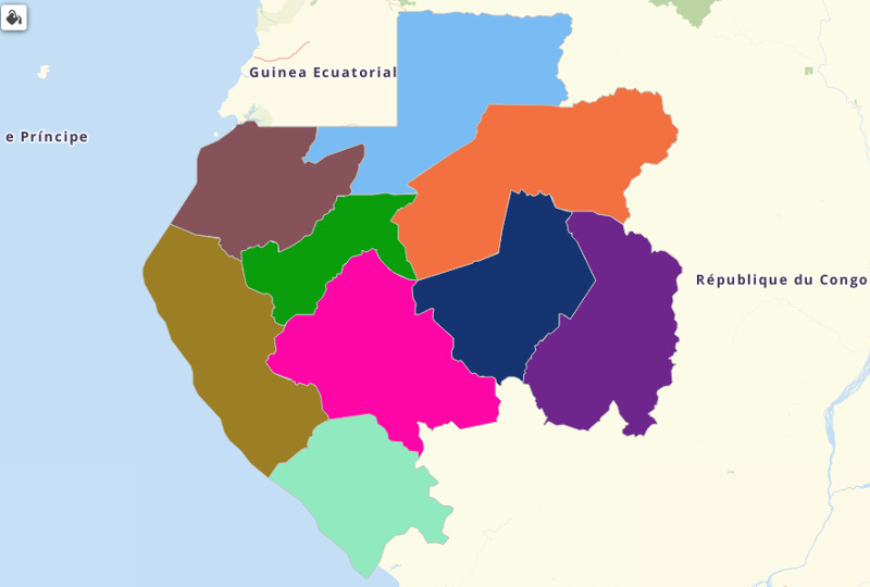 Create Gabon Map Using Mapline's Territory Mapping Software