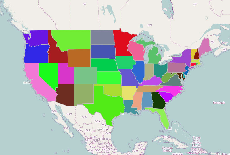 Analyze USA Map Using Mapline's Territory Mapping Software