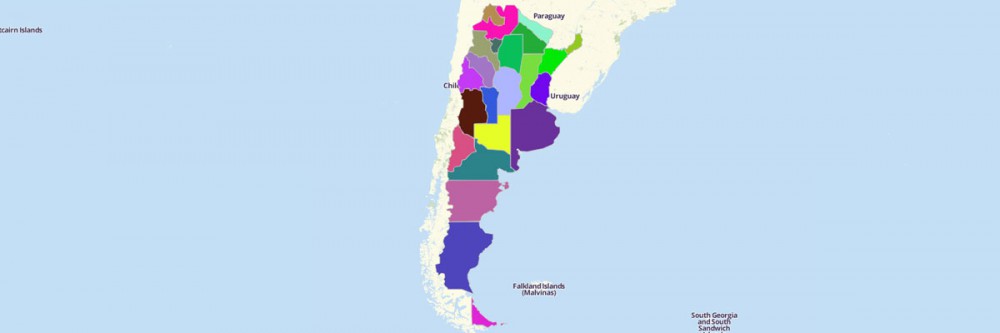 Map of Argentina Provinces - Mapline