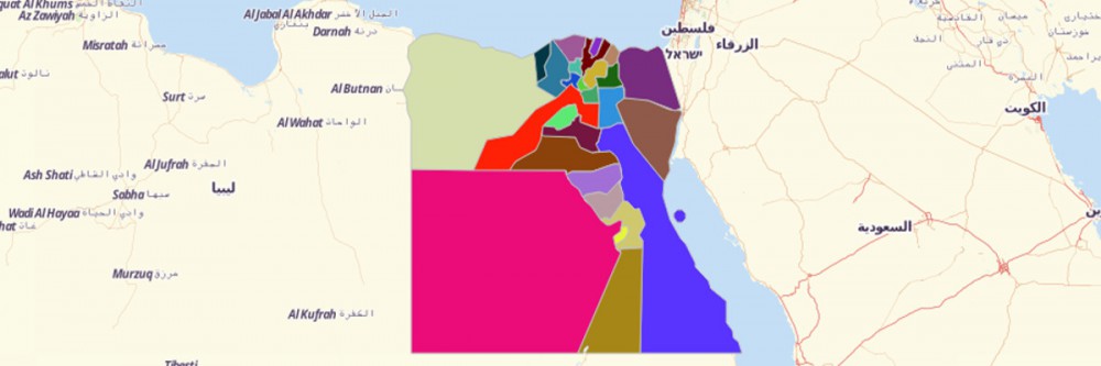 Governorates of Egypt Map - Mapline