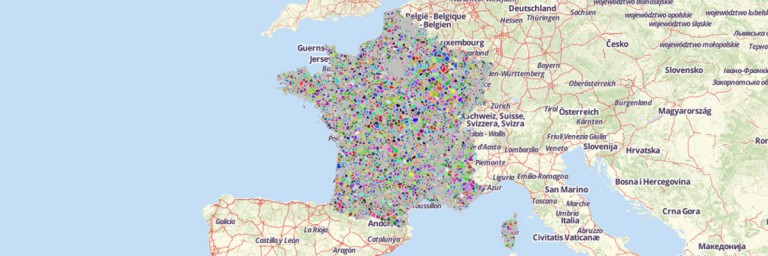 Map of France Postal Codes